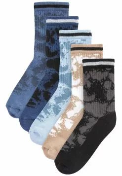 Next Kinder 5 PACK CUSHIONED FOOTBED - Socken - Blue Tie Dye
