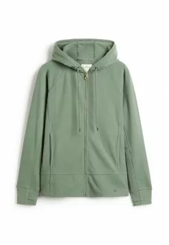 Next Damen SOFT ZIP THROUGH - Fleecejacke - Khaki Green
