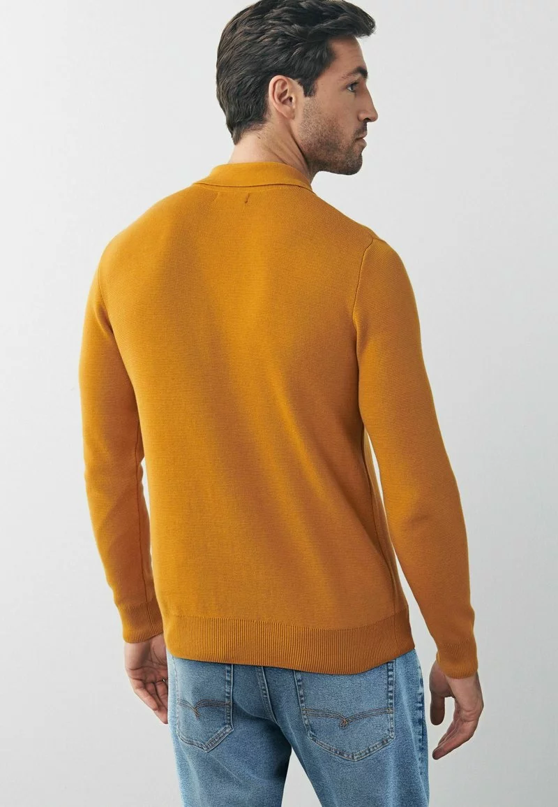 Next Herren Poloshirt - Ochre 2 Next Herren Poloshirt - Ochre – Bild 2