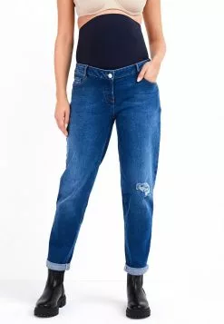 Next Damen BOYFRIEND - Jeans Relaxed Fit - Dark-blue Denim