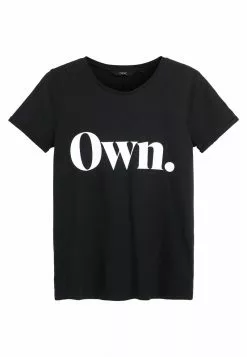 Next Damen T-Shirt Print - Black Denim -Next Großes Kaufhaus 5761a97612cf452fb5d3f445e22c95f3