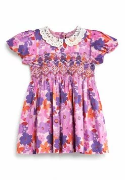 Next OVERSIZED COLLAR DRESS - Freizeitkleid - Pink Ditsy | Kinder