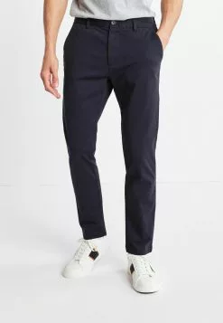 Next Herren Chino - Navy Blue Elasticated Waist