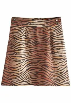 Next SATIN - A-Linien-Rock - Brown Animal Print | Damen -Next Großes Kaufhaus 58206fedb5e74be5851580d4f3e06f9e