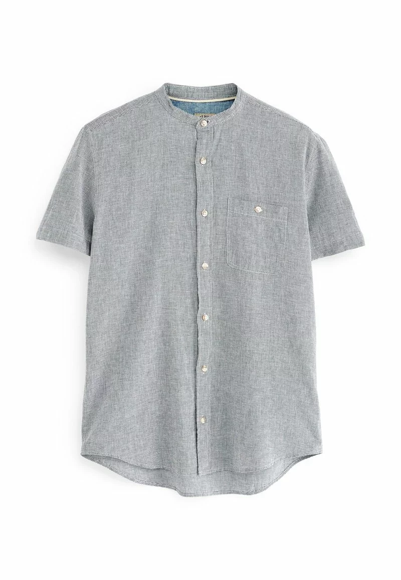 Next Herren SHORT SLEEVE - Hemd - Charcoal Grey Grandad Collar 5 Next Herren SHORT SLEEVE - Hemd - Charcoal Grey Grandad Collar – Bild 5