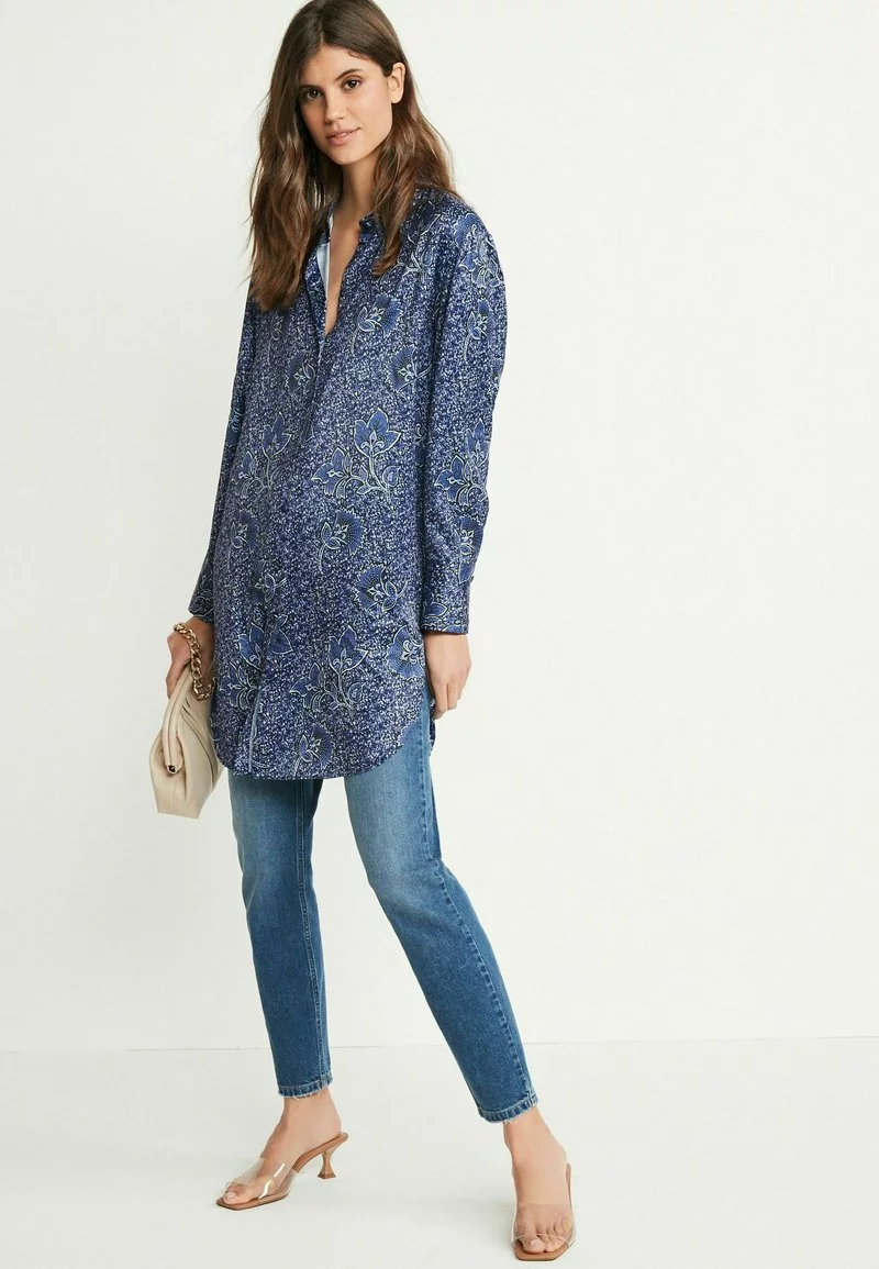 Next Damen GRANDAD - Hemdbluse - Blue Paisley Floral 2 Next Damen GRANDAD - Hemdbluse - Blue Paisley Floral – Bild 2