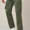 Next Herren AUTHENTIC BLEND - Cargohose - Khaki Green