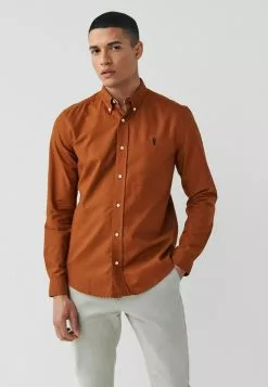 Next Herren LONG SLEEVE - Hemd - Orange