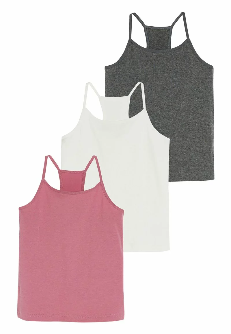 Next Kinder PINK/ECRU/GREY 3 PACK RACER BACK CAMIS (1.5-16YRS) - Top - Pink 1 Next Kinder PINK/ECRU/GREY 3 PACK RACER BACK CAMIS (1.5-16YRS) - Top - Pink