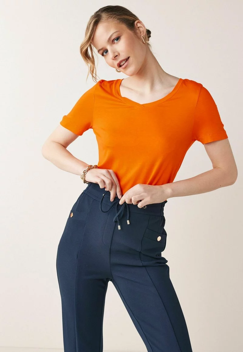 Next Damen SLOUCH - T-Shirt Basic - Orange 1 Next Damen SLOUCH - T-Shirt Basic - Orange