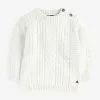 Next Kinder CABLE CREW - Strickpullover - Off-white