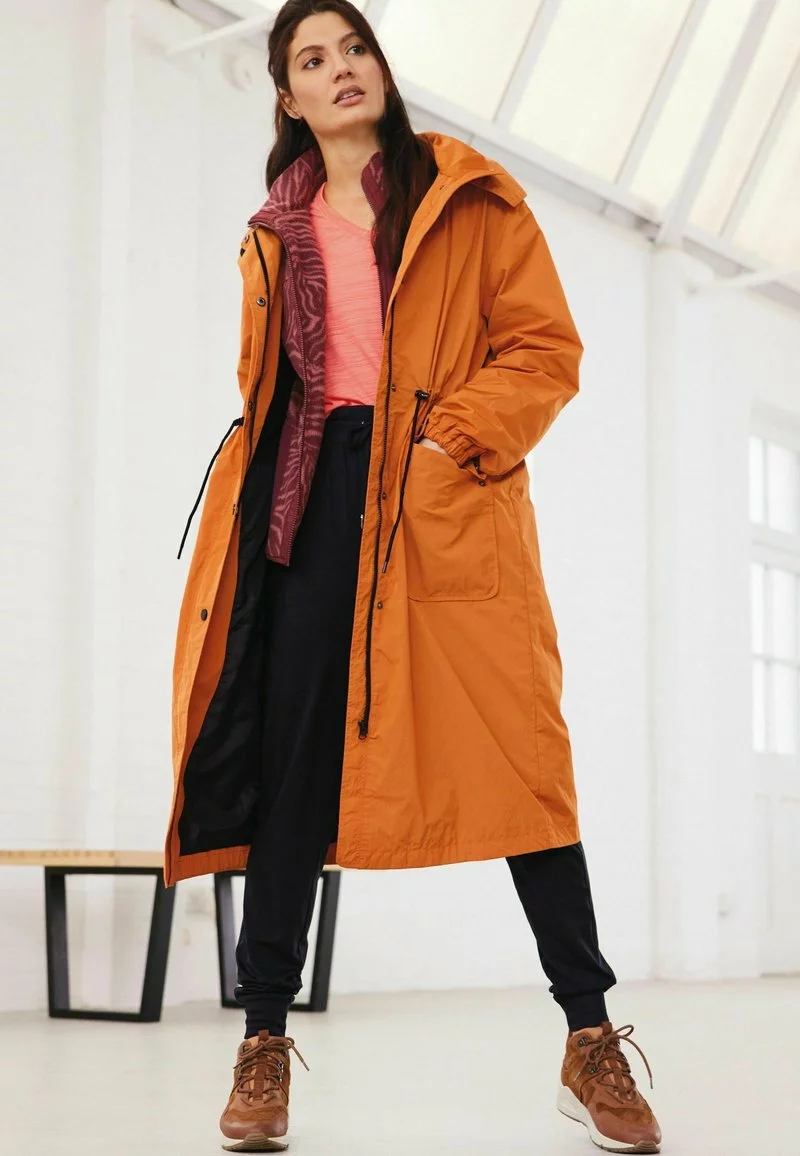 Next Damen LONGLINE - Parka - Orange 1 Next Damen LONGLINE - Parka - Orange