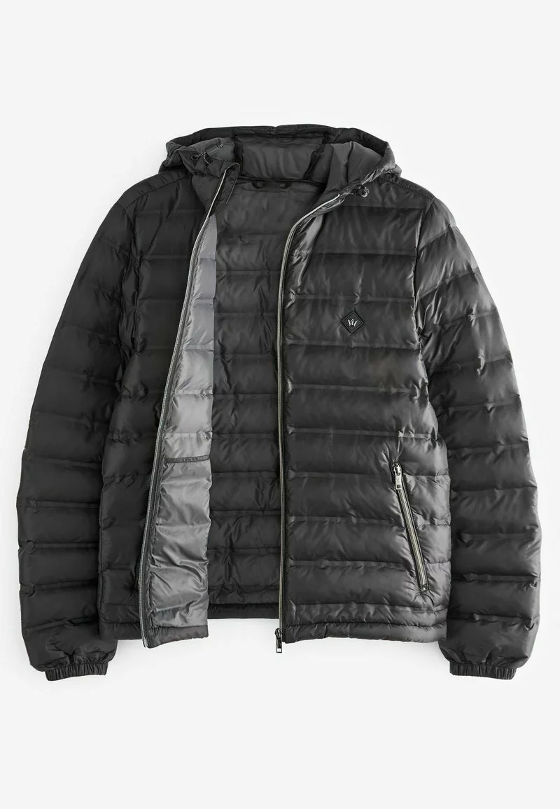 Next Herren SHOWER RESISTANT HEATSEAL HOODED PUFFER - Winterjacke - Black 8 Next Herren SHOWER RESISTANT HEATSEAL HOODED PUFFER - Winterjacke - Black – Bild 8