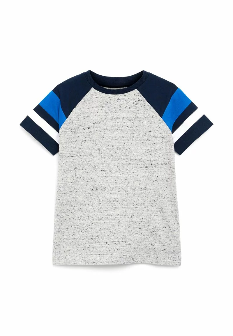 Next SHORT SLEEVE RAGLAN - T-Shirt Print - Grey/navy Blue | Kinder 1 Next SHORT SLEEVE RAGLAN - T-Shirt Print - Grey/navy Blue | Kinder