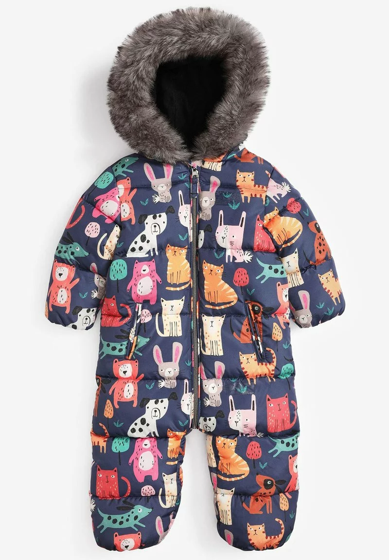 Next Kinder SHOWER RESISTANT CHARACTER - Schneeanzug - Dark Blue 1 Next Kinder SHOWER RESISTANT CHARACTER - Schneeanzug - Dark Blue