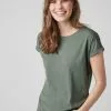 Next Damen T-Shirt Basic - Khaki