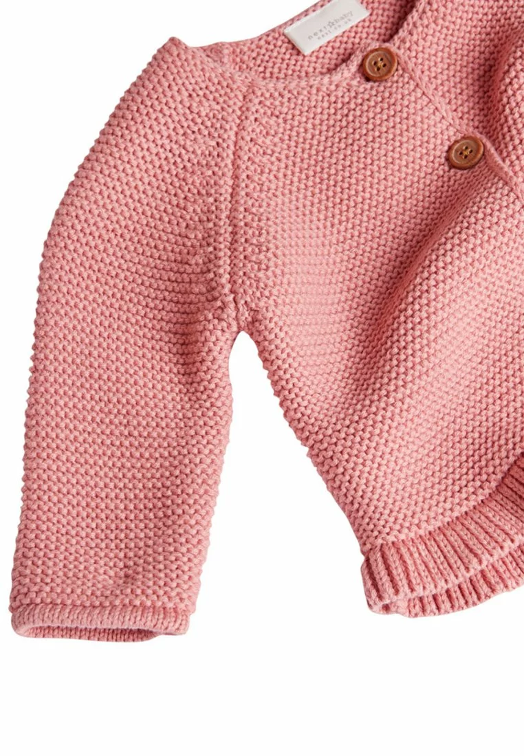 Next Kinder PINK FRILL HEM - Strickjacke - Pink 3 Next Kinder PINK FRILL HEM - Strickjacke - Pink – Bild 3