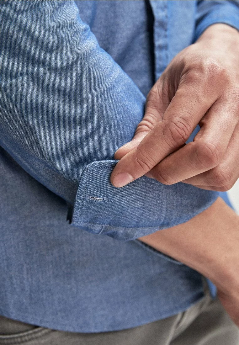 Next Herren LONG SLEEVE OXFORD REGULAR FIT - Hemd - Blue 4 Next Herren LONG SLEEVE OXFORD REGULAR FIT - Hemd - Blue – Bild 4