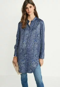Next Damen GRANDAD - Hemdbluse - Blue Paisley Floral