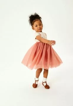 Next SHORT SLEEVE - Freizeitkleid - Pink Bunny | Kinder