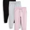 Next Kinder SOFT 3 Pack - Jogginghose - Pink/black/grey