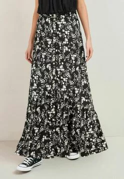 Next Damen Faltenrock - Black