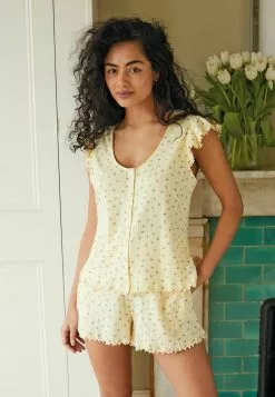 Next Damen SET - Nachtwäsche Set - Cream Ditsy Floral