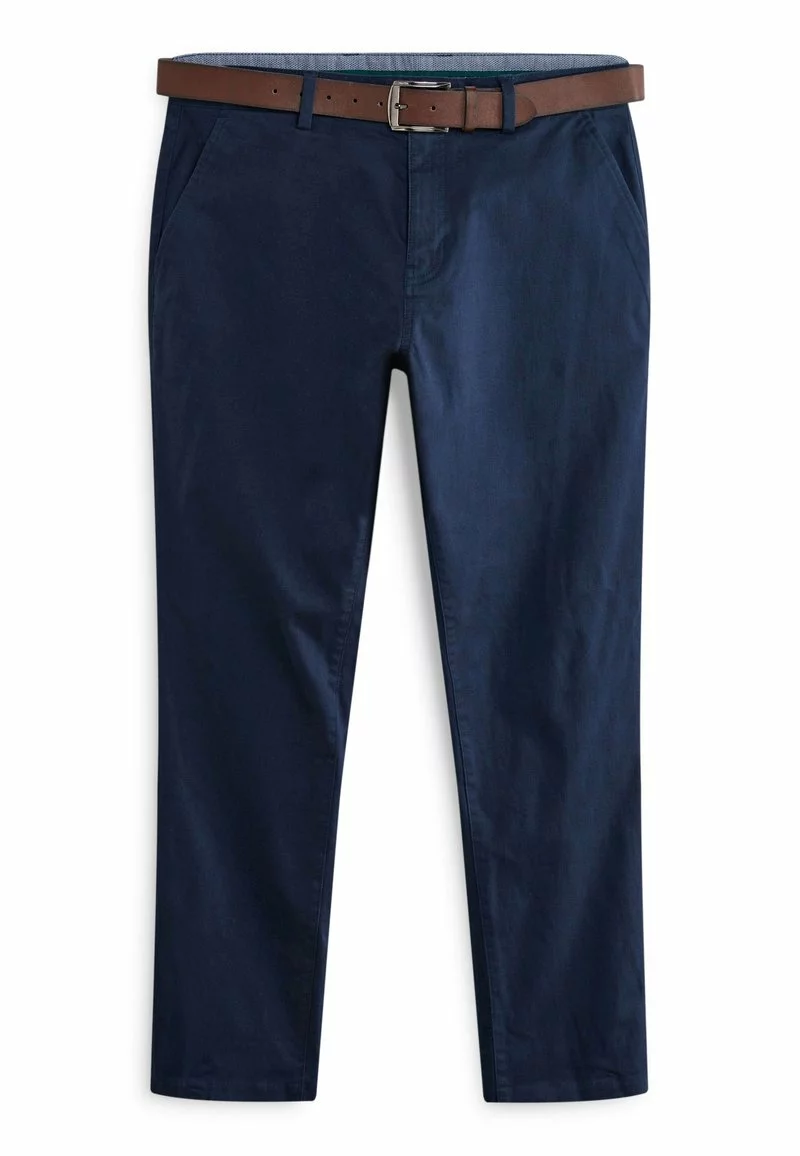 Next Herren BELTED SOFT TOUCH - Chino - Navy Blue 4 Next Herren BELTED SOFT TOUCH - Chino - Navy Blue – Bild 4