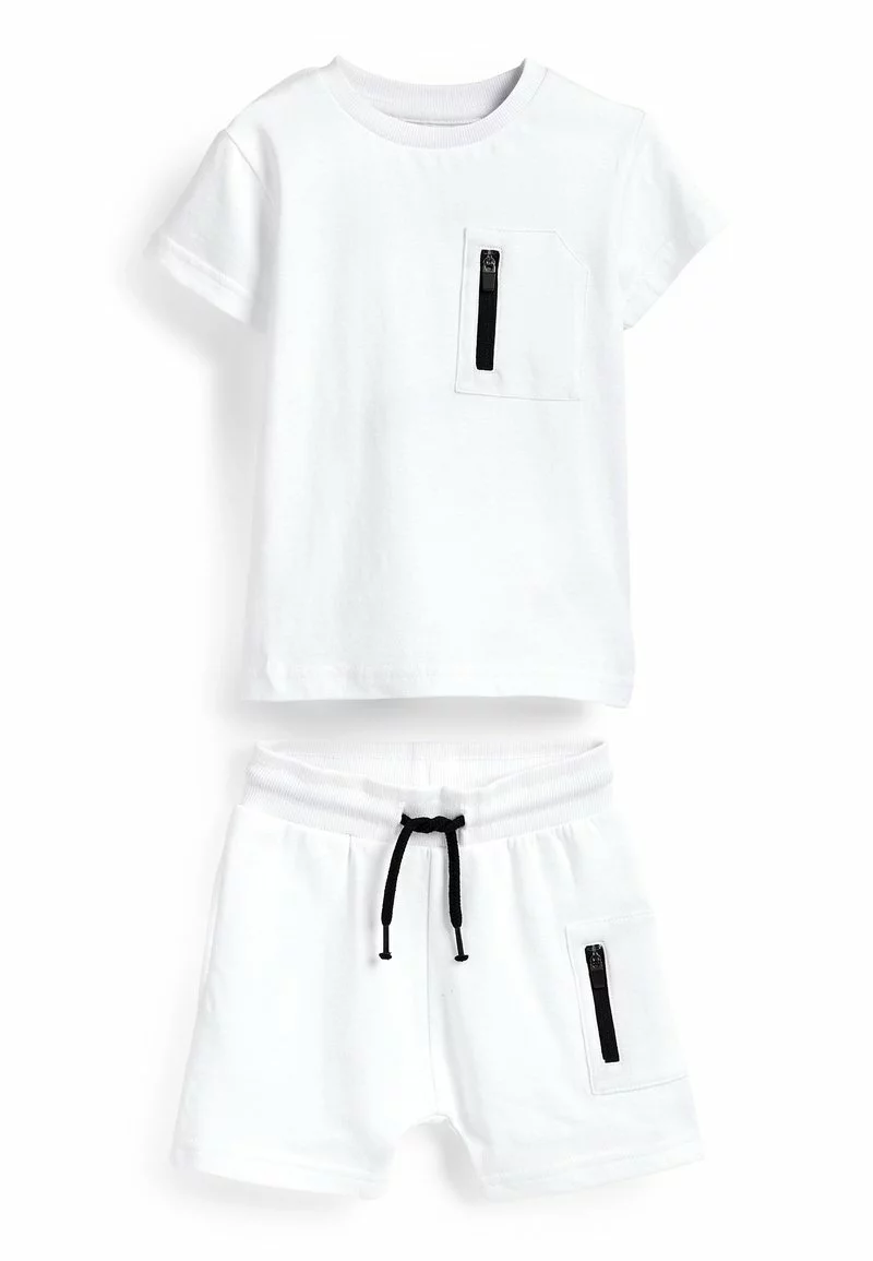Next Kinder ZIP POCKET SET - Jogginghose - White 3 Next Kinder ZIP POCKET SET - Jogginghose - White – Bild 3