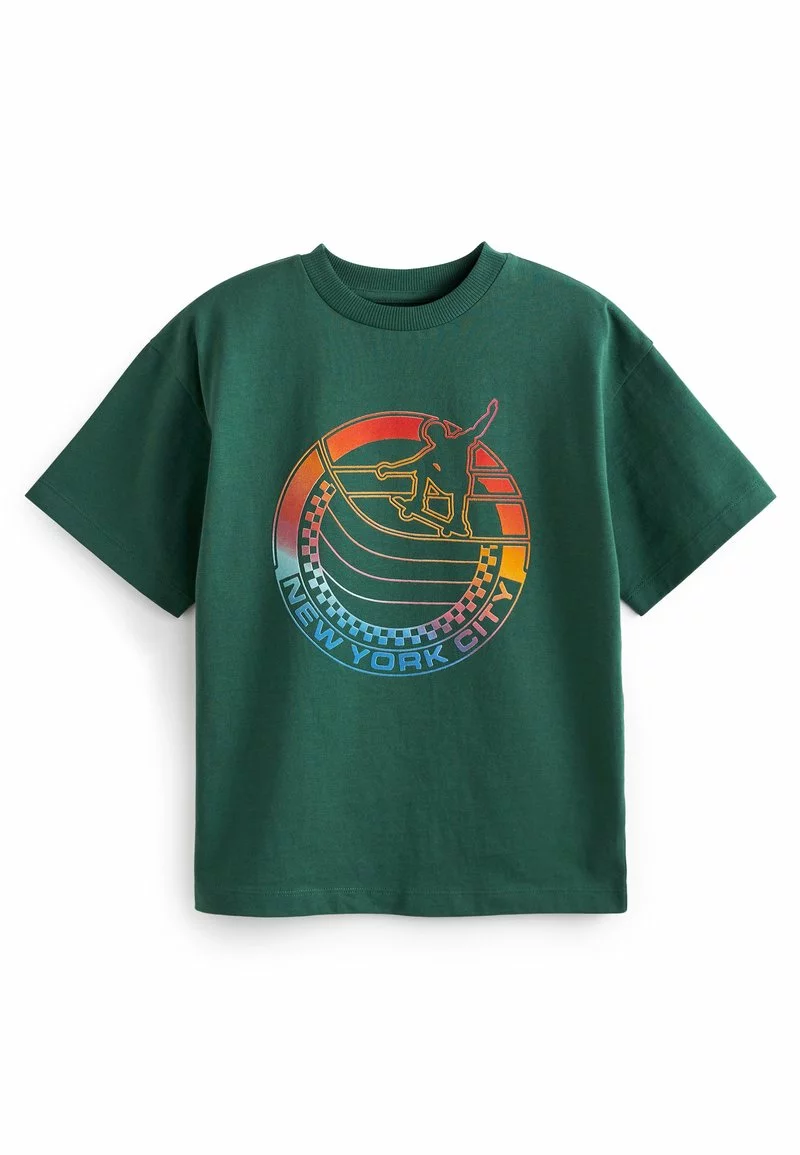 Next Kinder SHORT SLEEVE GRAPHIC - T-Shirt Print - Green Rainbow Skate 1 Next Kinder SHORT SLEEVE GRAPHIC - T-Shirt Print - Green Rainbow Skate