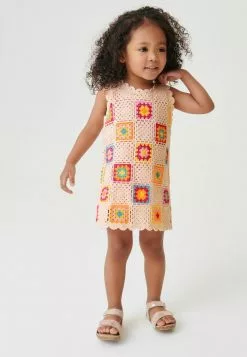 Next CROCHET - Strickkleid - Ecru/cream | Kinder