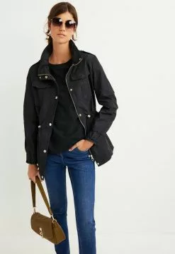 Next Damen GLAM SHOWER - Regenjacke / Wasserabweisende Jacke - Black