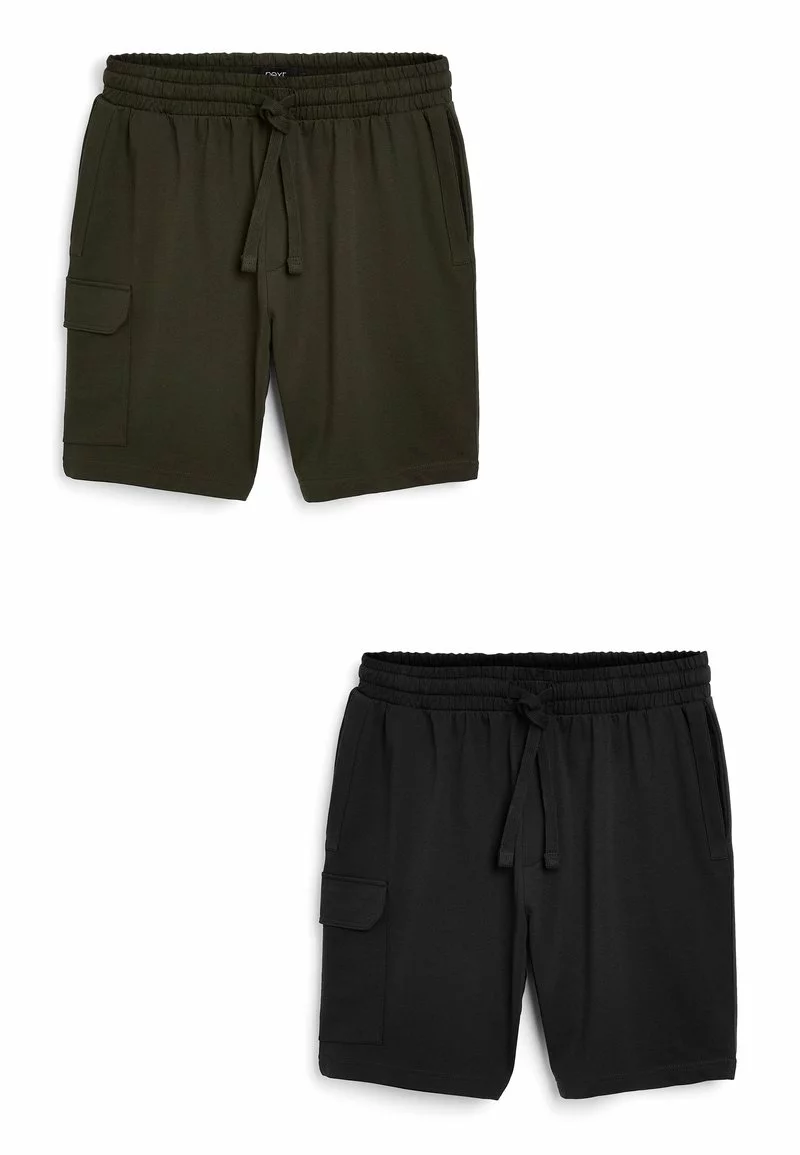 Next Herren 2 PACK - Shorts - Black Khaki Green 2 Next Herren 2 PACK - Shorts - Black Khaki Green – Bild 2