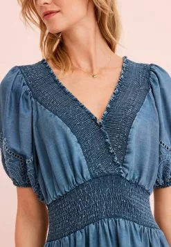 Next Damen V-NECK SHIRRED - Freizeitkleid - Blue 6 Next Damen V-NECK SHIRRED - Freizeitkleid - Blue -Next Großes Kaufhaus 63946717e29b4fcca15a1d9f3f5d0c6c