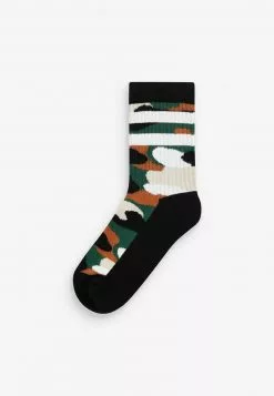 Next 5 PACK CUSHIONED FOOTBED - Socken - Khaki Green Grey Purple Camouflage | Kinder -Next Großes Kaufhaus 64471e8c1e374e7a971f904bee35c233