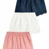 Next Kinder MULTI 3 PACK JERSEY BRODERIE SHORTS (3MTHS-8YRS) - Shorts - Pink