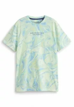 Next GRAPHIC - T-Shirt Print - Light Blue Marble Print | Herren