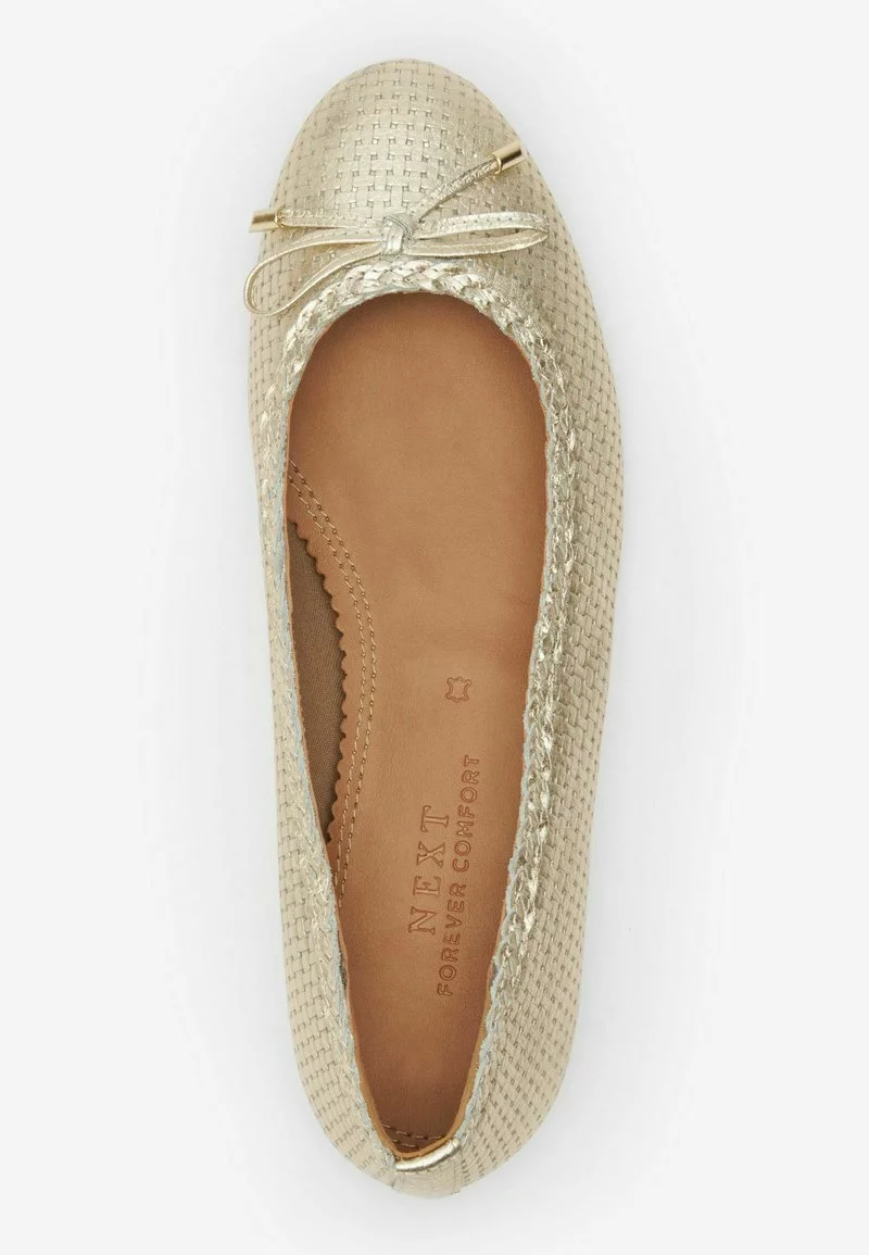 Next Damen Klassischer Ballerina - Gold 3 Next Damen Klassischer Ballerina - Gold – Bild 3