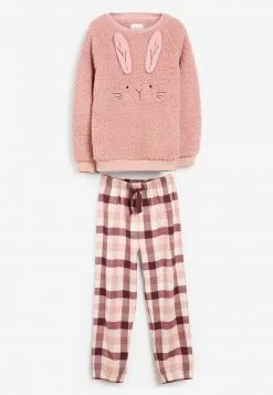 Next Kinder BUNNY LOUNGE SET - Nachtwäsche Set - Pink