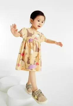 Next Kinder Jerseykleid - Yellow Unicorn
