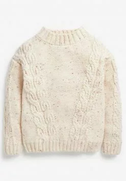 Next Kinder CABLE - Strickpullover - Off White