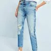 Next Damen Jeans Slim Fit - Raw Denim