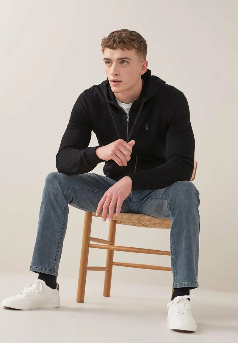 Next Herren Sweatjacke - Black 4 Next Herren Sweatjacke - Black – Bild 4