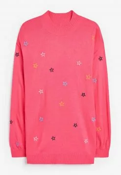 Next Damen LONG COSY - Strickpullover - Pink -Next Großes Kaufhaus 68894dbaaf57447f86effcadcf7f47ee