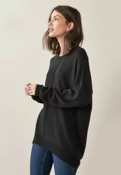 Next Damen COSY LONGLINE - Strickpullover - Black -Next Großes Kaufhaus 689f3b26ab054d0d8d53012ab1aeac13