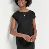 Next Damen RELAXED CAPPED SLEEVE - Strandaccessoire - Black