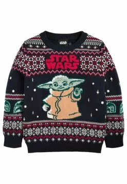 Next Kinder CHRISTMAS STAR WARS - Strickpullover - Dark Blue