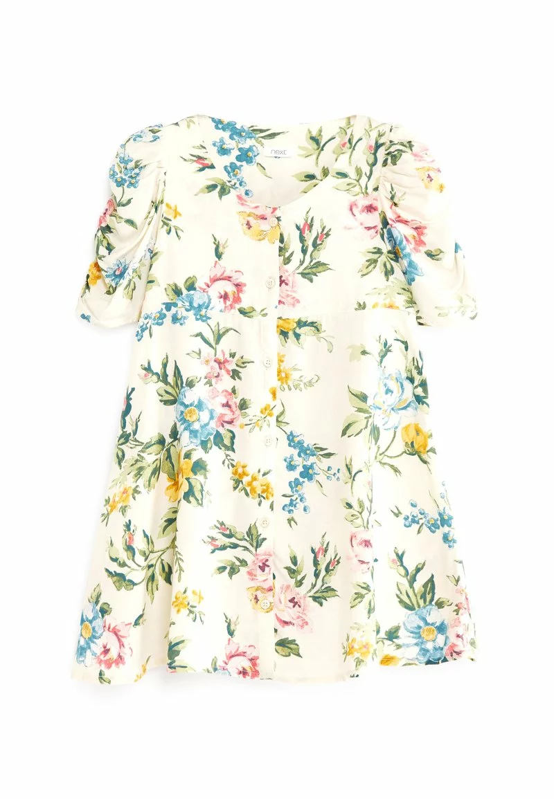 Next SHIRRED - Freizeitkleid - Off White | Kinder 1 Next SHIRRED - Freizeitkleid - Off White | Kinder