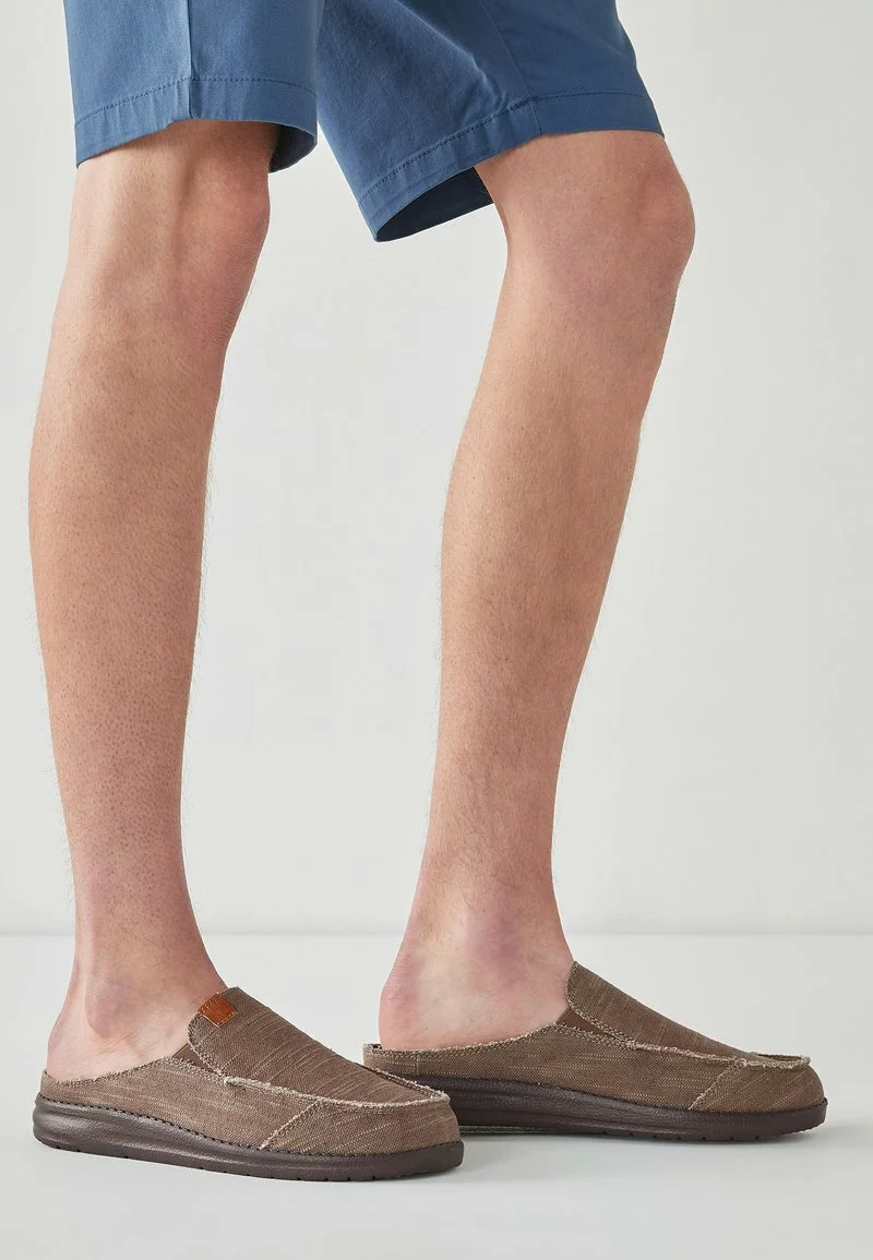 Next Herren Pantolette Flach - Brown 1 Next Herren Pantolette Flach - Brown