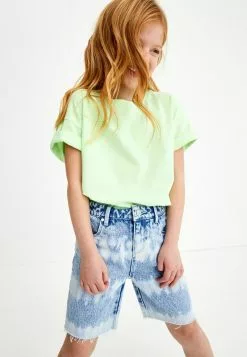 Next Kinder LONG LENGTH - Jeans Shorts - Blue Denim/light-blue Denim